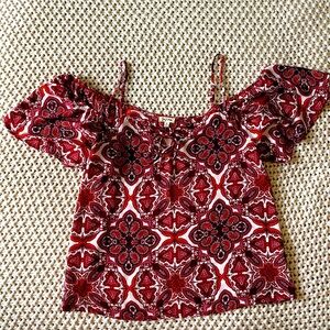 Stunning Paisley Off The Shoulder Blouse | M